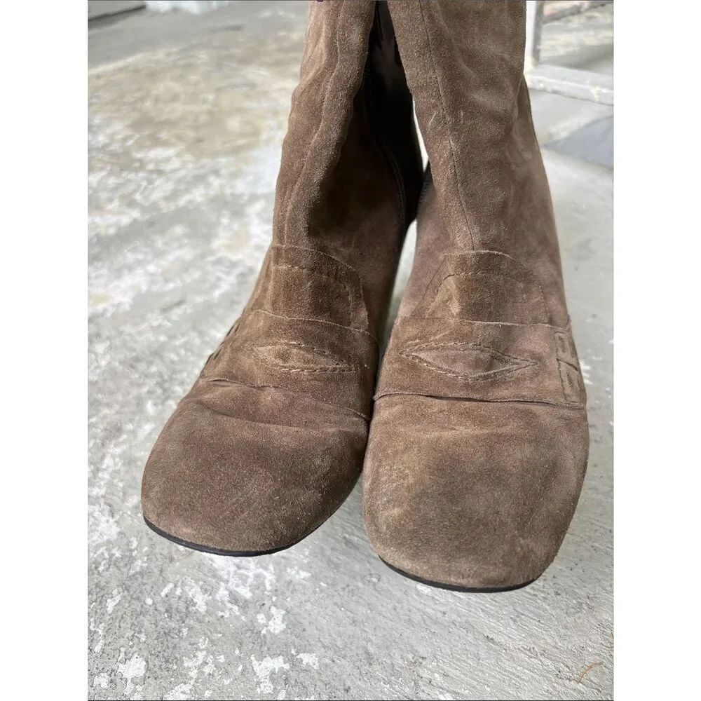 Stuart Weissman Moxanne  suede ankle boots - Picture 4 of 10